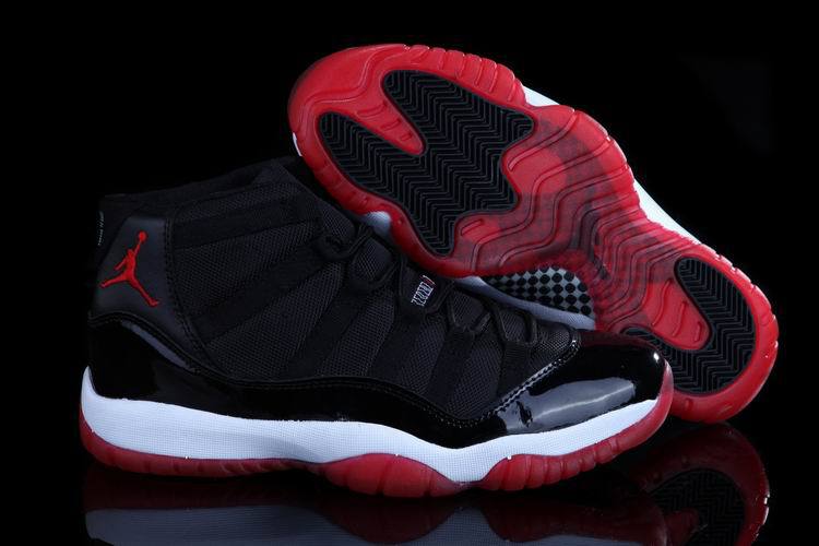 Air Jordan 11 Mens Shoes Black/Red/White Online